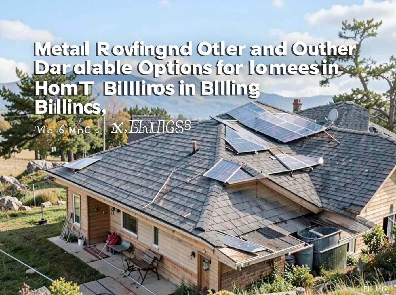 Metal Roofing and Other Durable Options for Homes in Billings, MT
