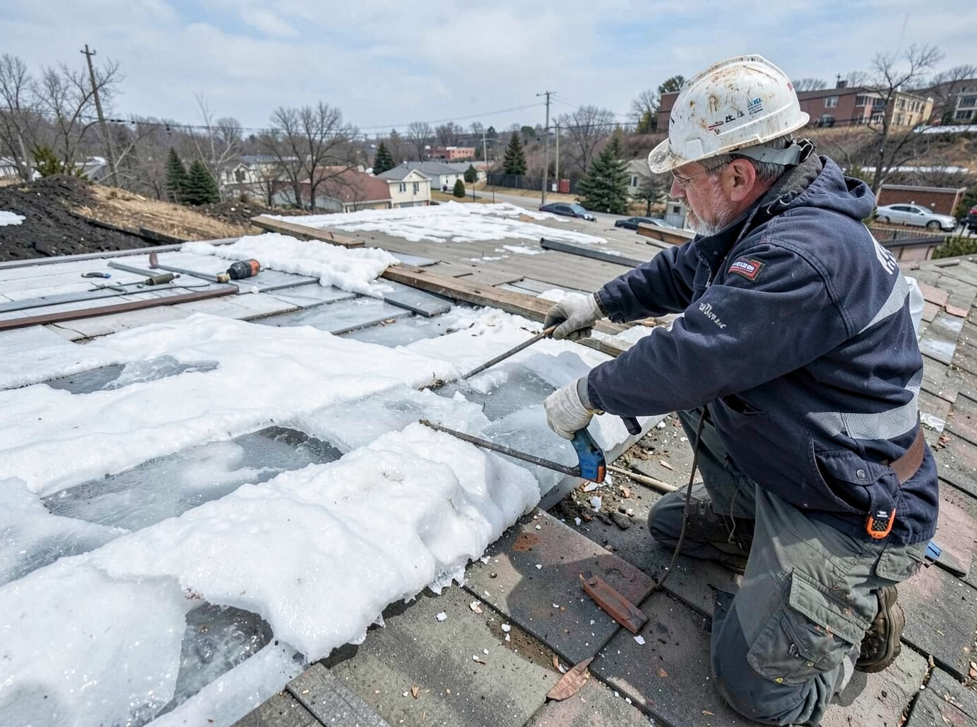 Ice Dam Roof Repair in Billings